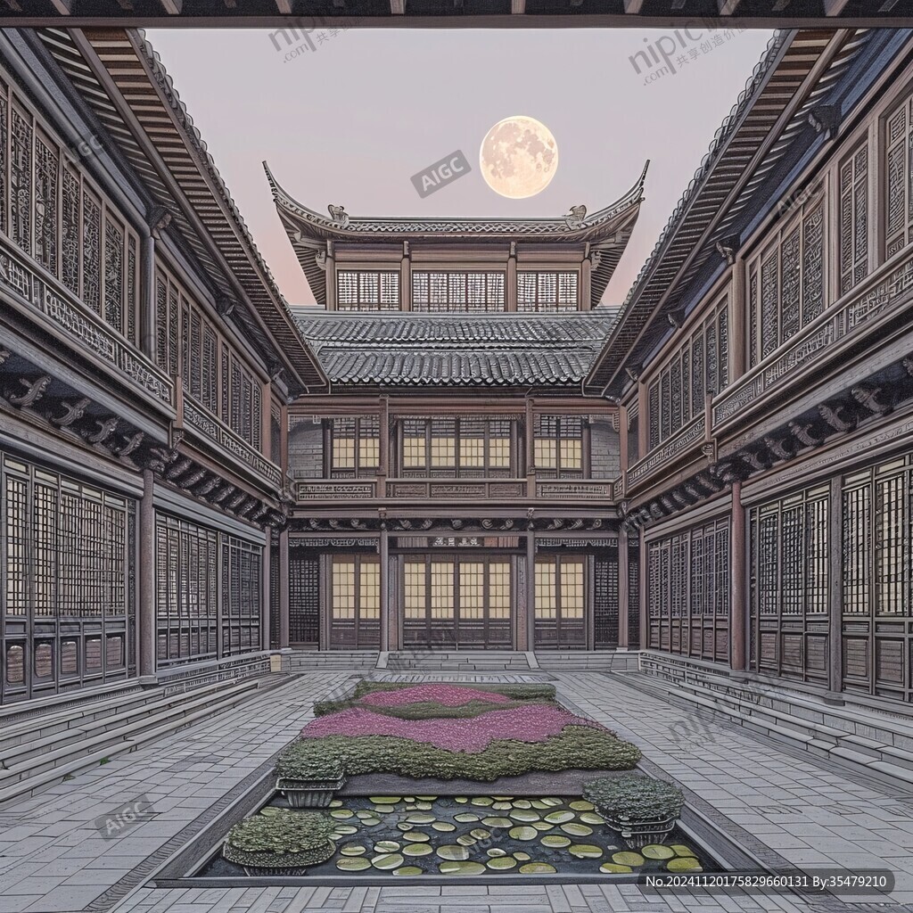 得月楼线稿