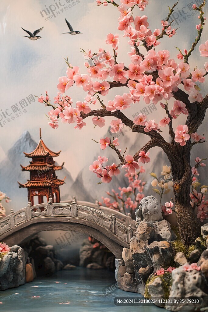 桃花美陈