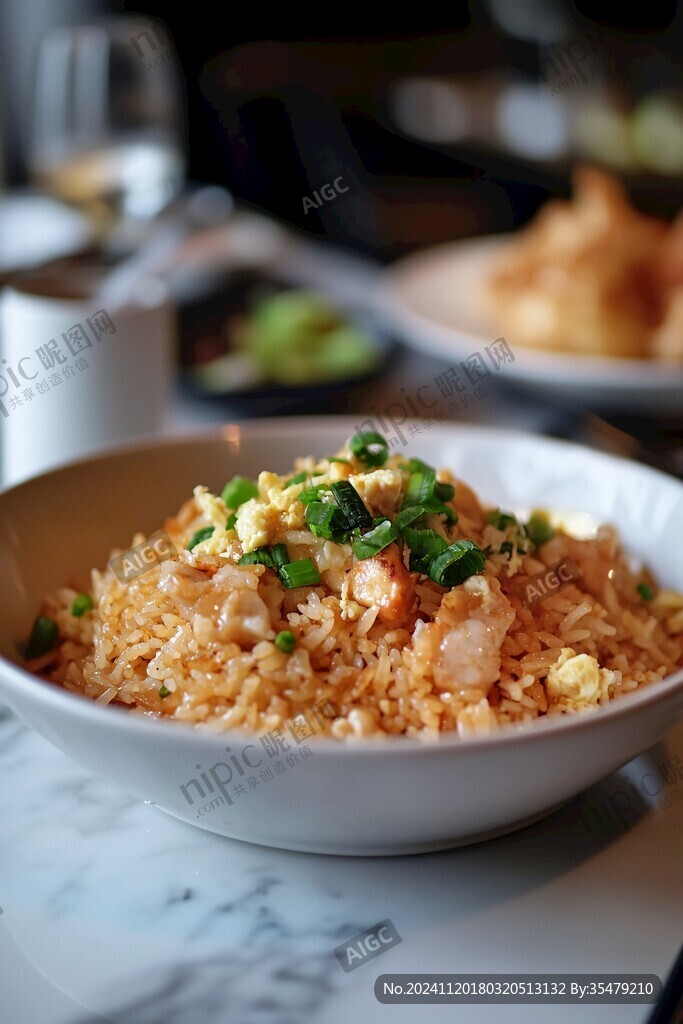 虾仁炒饭酱油炒饭美味