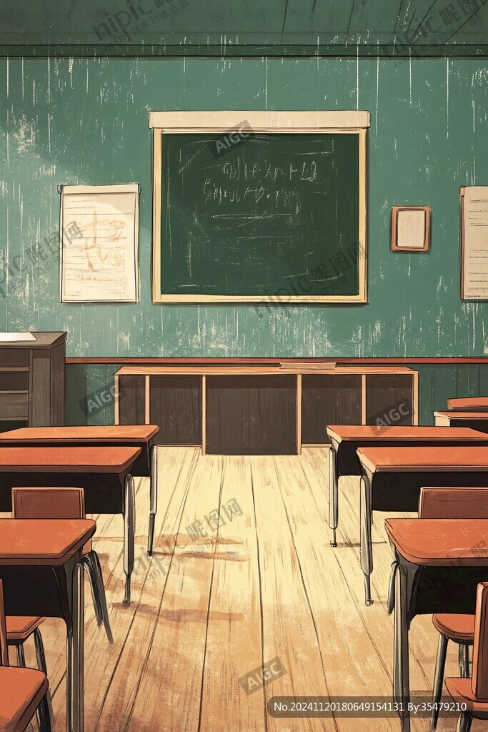 教室插画