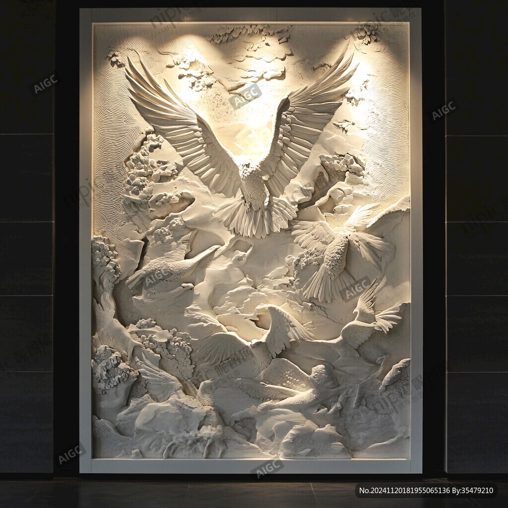 大展宏图浮雕