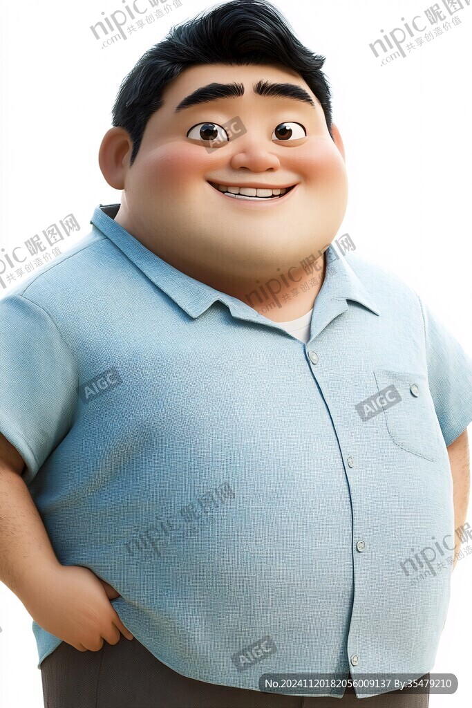 q版胖哥形象