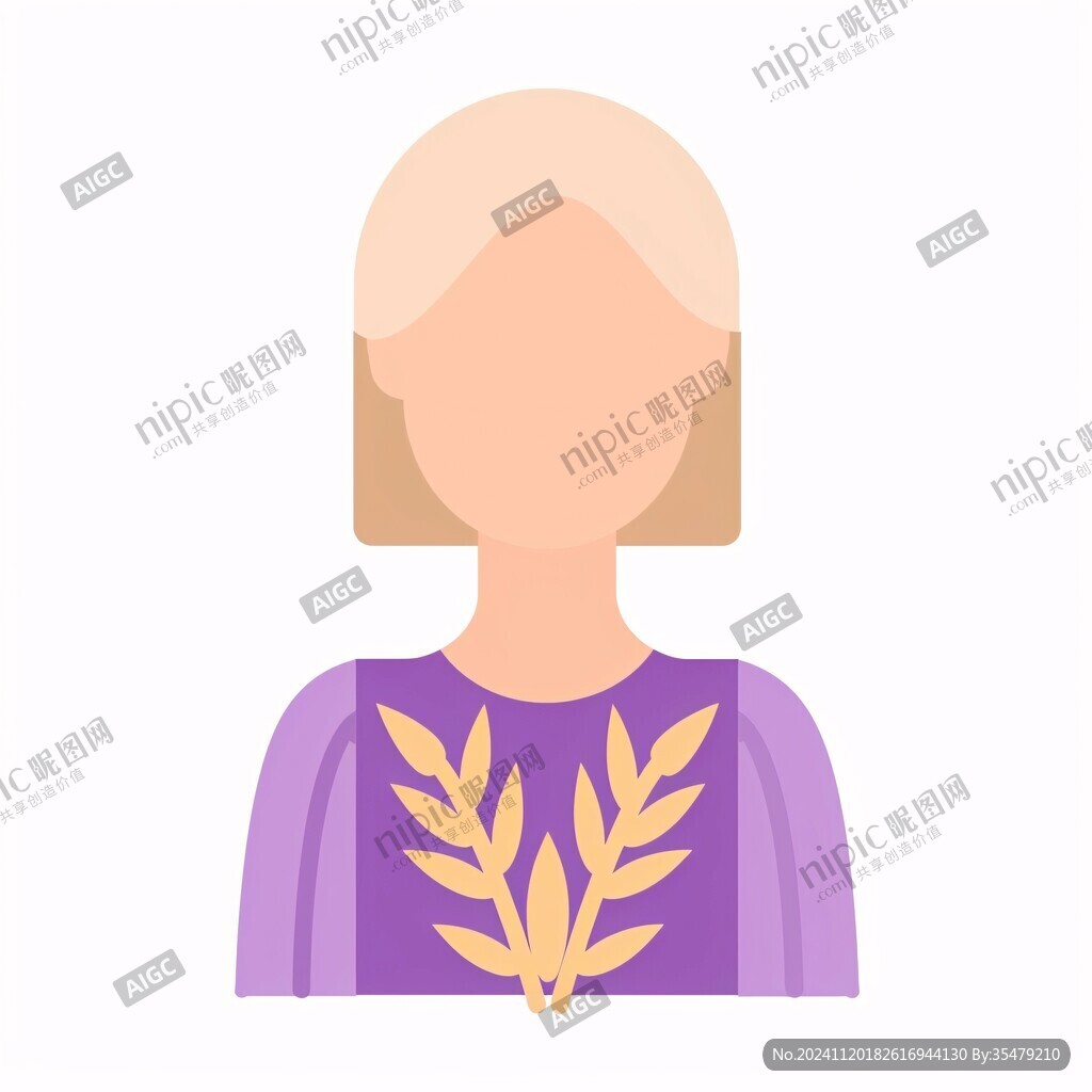 扁平头像插画