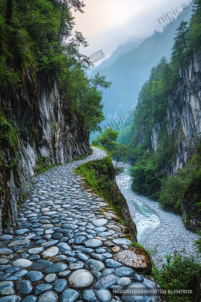 拉纤石板路