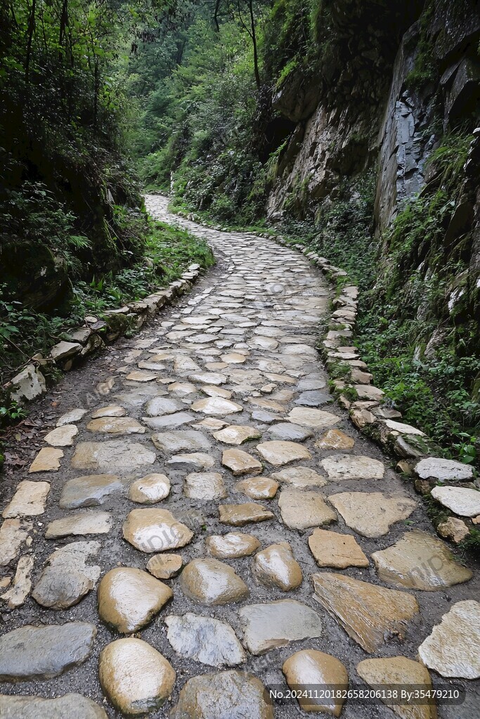 拉纤石板路