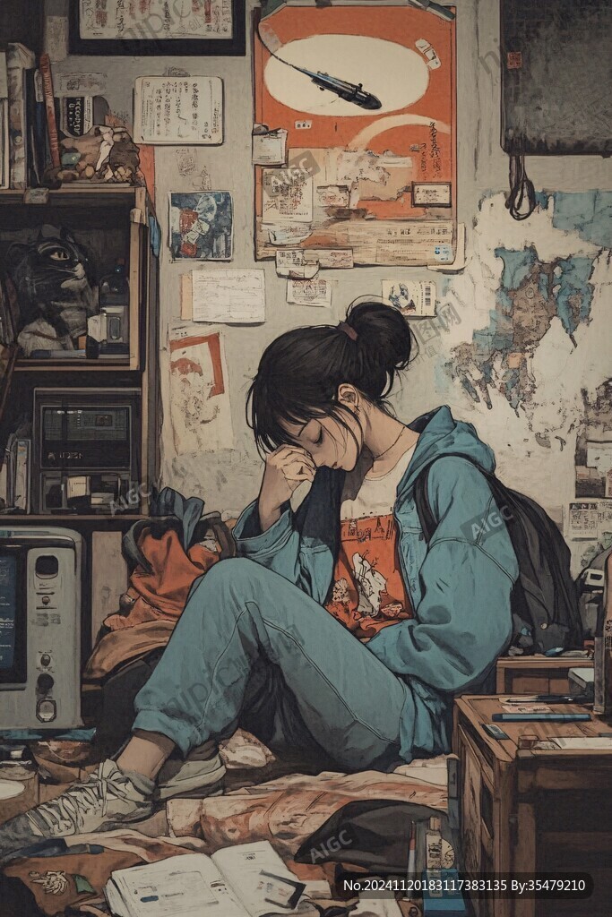 居家的女生