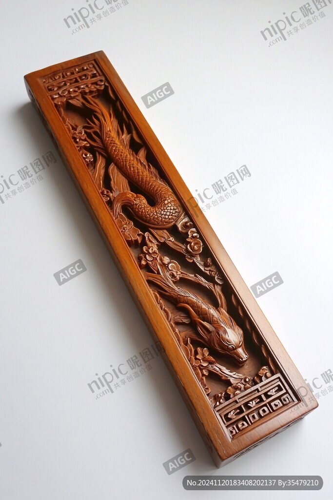 铸匠实木镶龙招牌