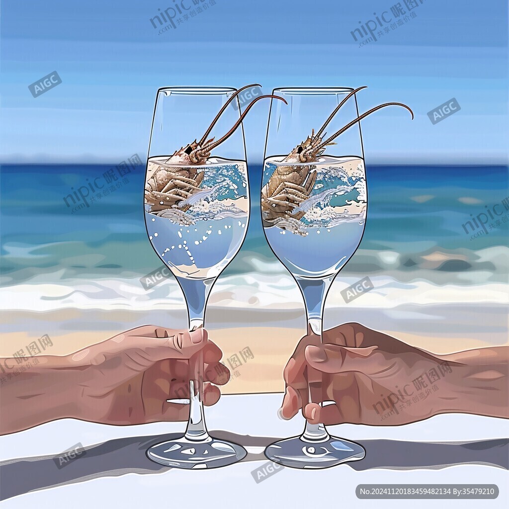 海边喝酒