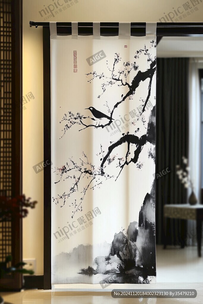 茶室门帘