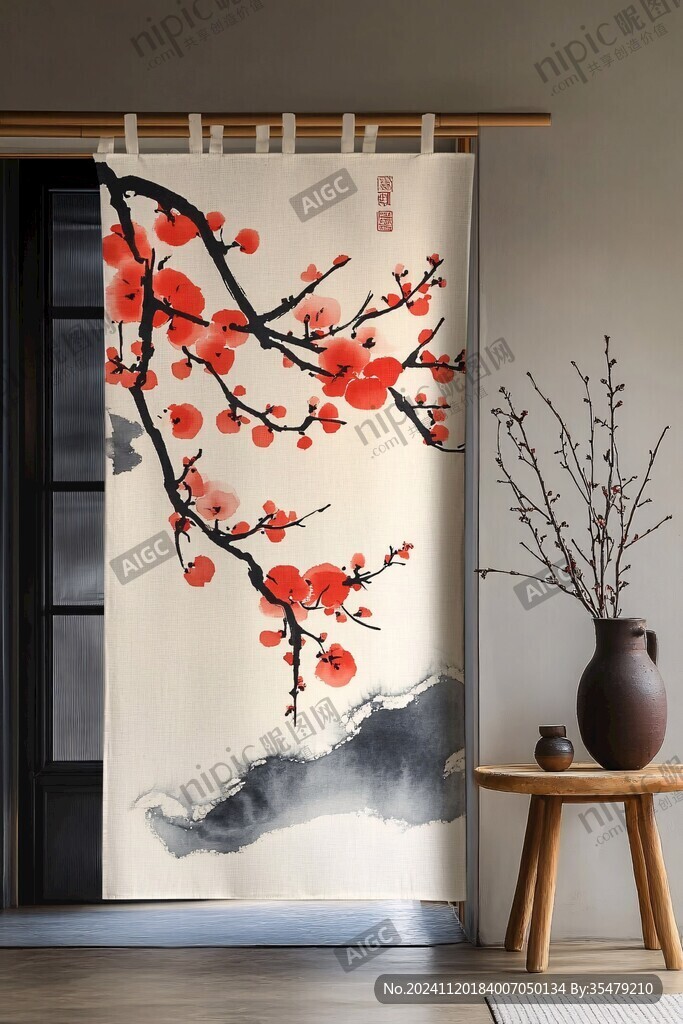 茶室门帘