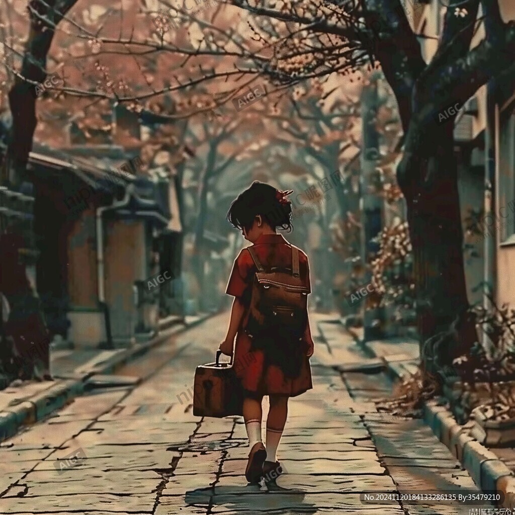 插画背影