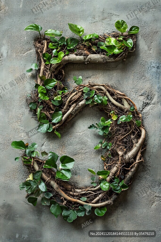 绿植字5