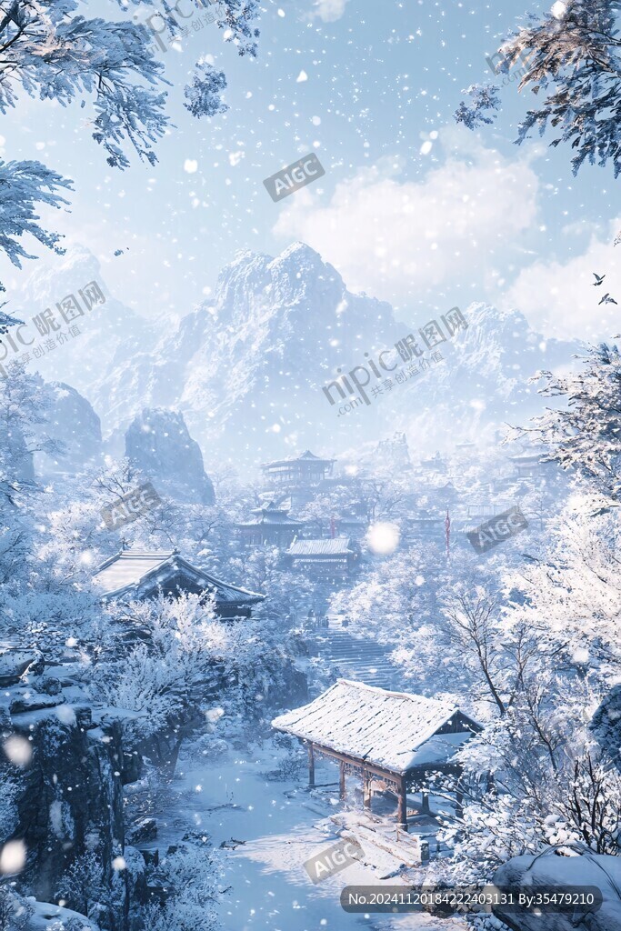 古风雪景