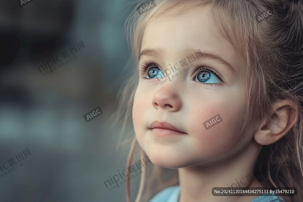 怡然自得的小女孩壁纸