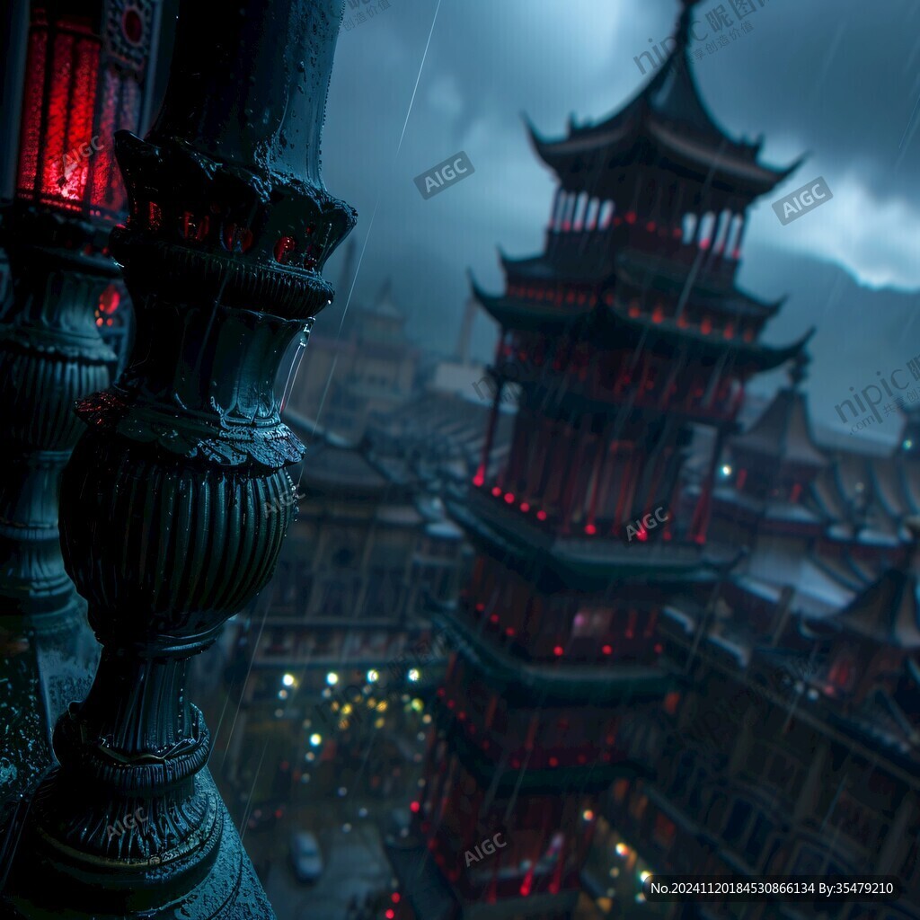 雨中楼阁