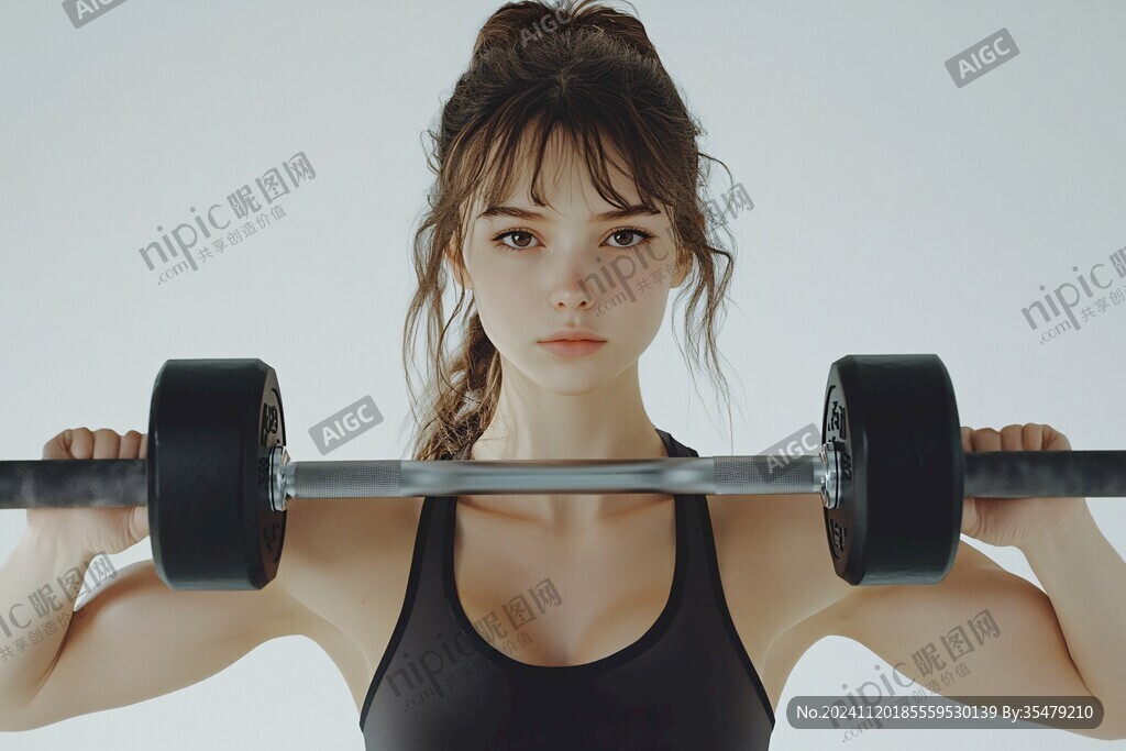 健身美女素材