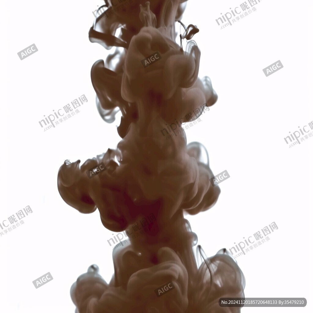 墨水在水中扩散