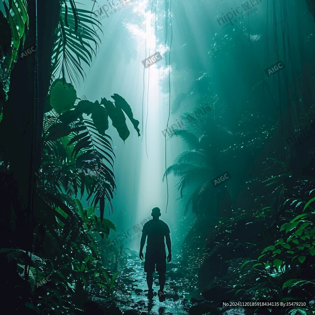 漫步场景热带雨林