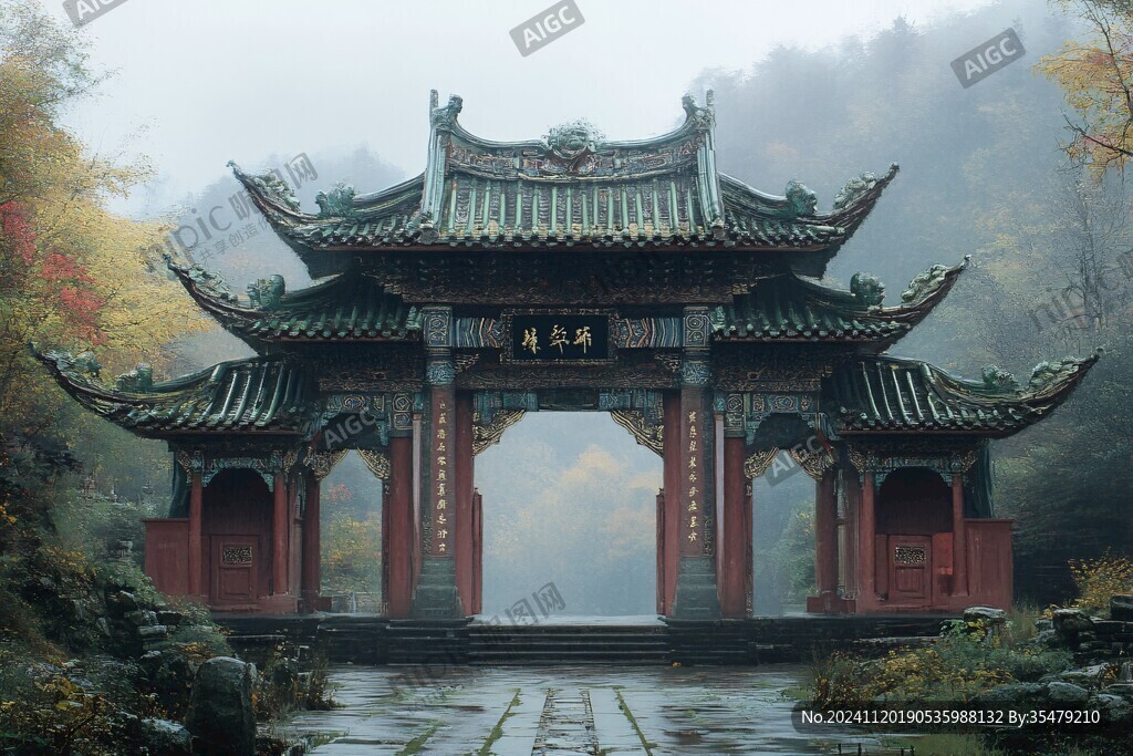 高清山门图片