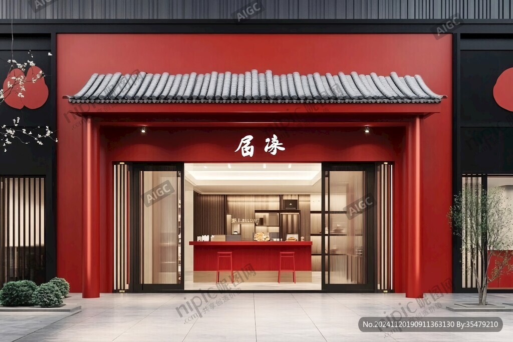 水饺店门面设计