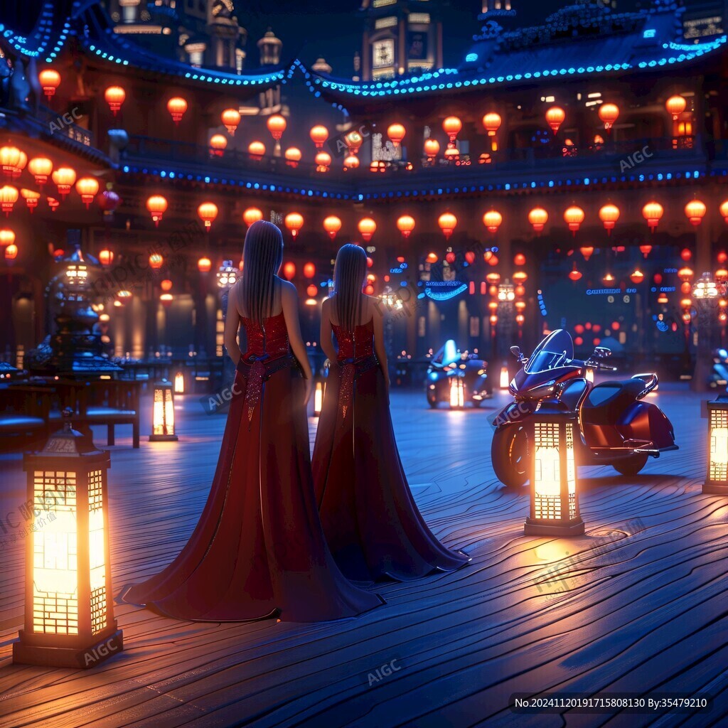 元宵节场景复原