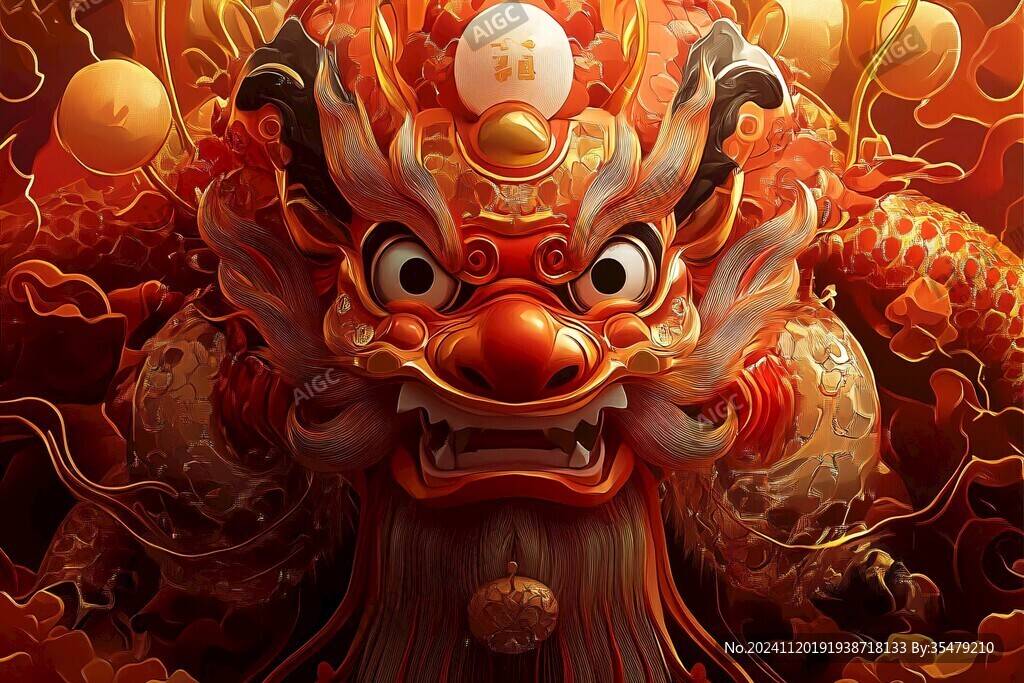 醒狮包装插画