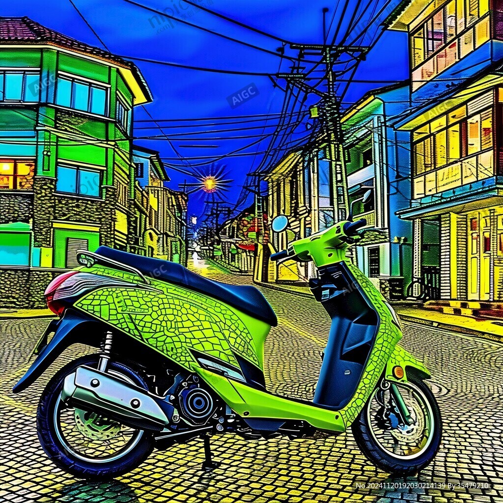 电动车插画