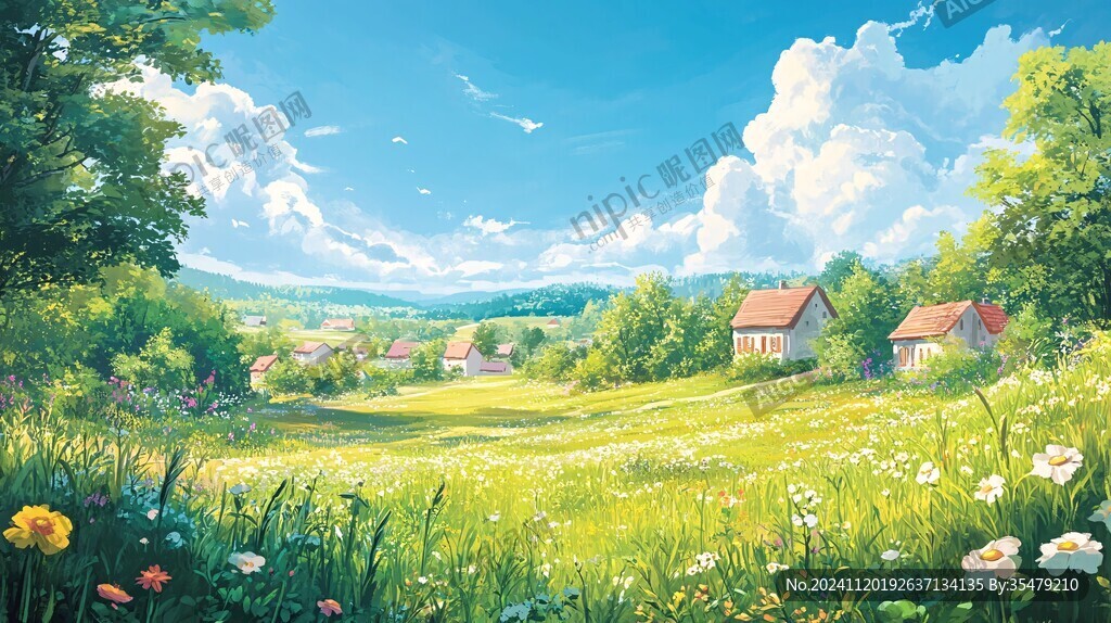 唯美农村场景