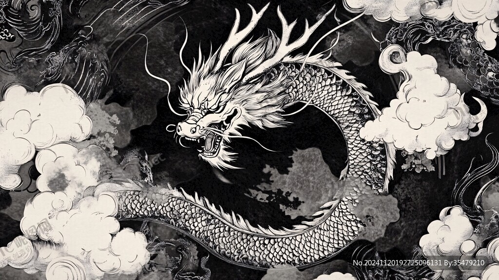 龙包装插画