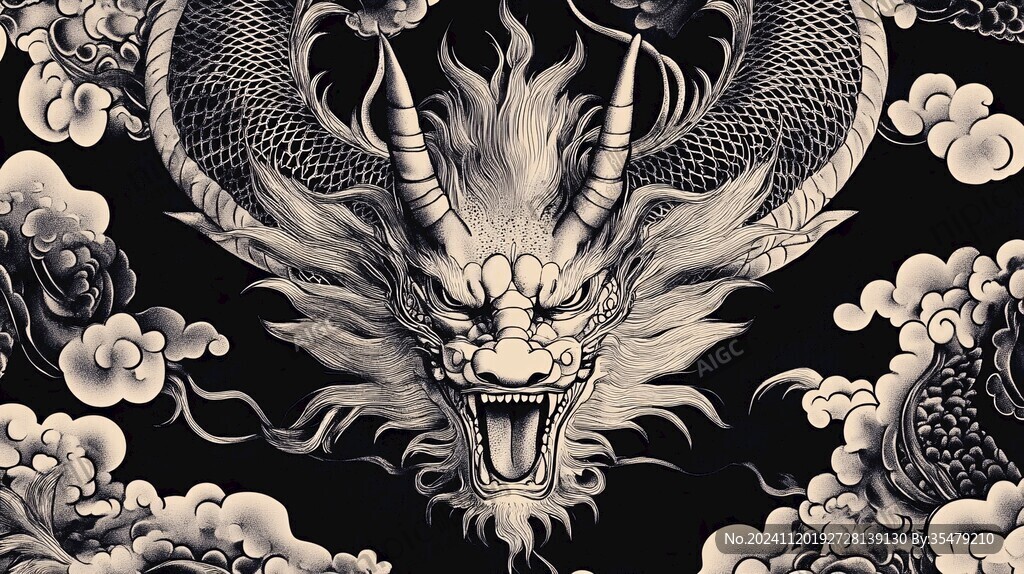 龙包装插画