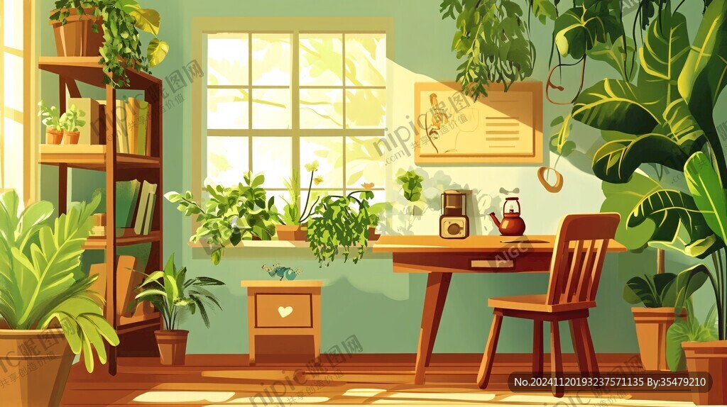 夏天居家场景图