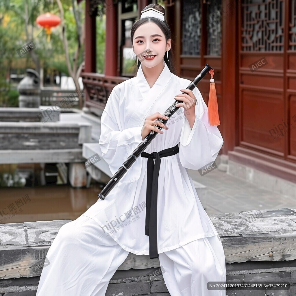 太极衣服太极白色衣服