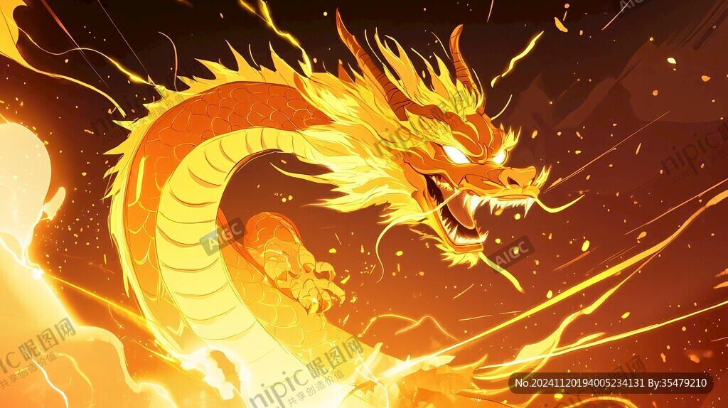 龙年横版插画