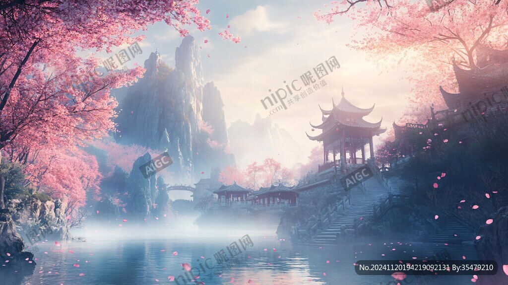 古风山水场景