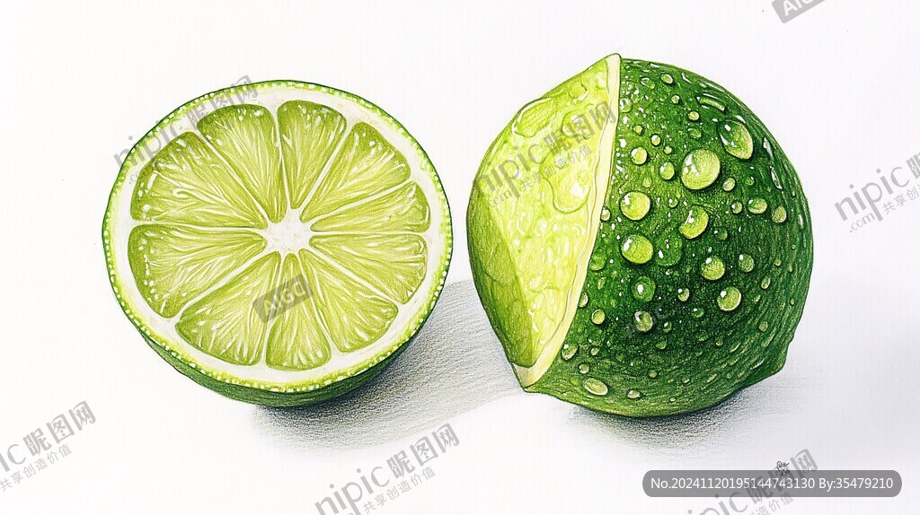 青柠手绘插画