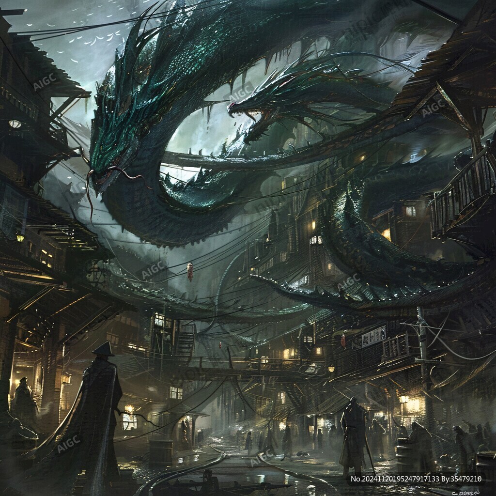 古风龙插画