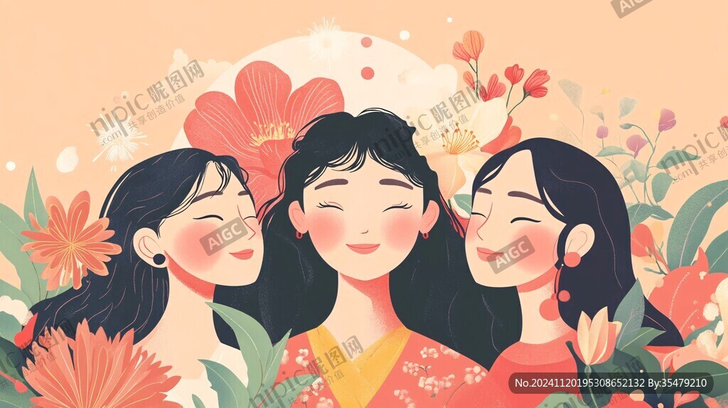 女神节插画