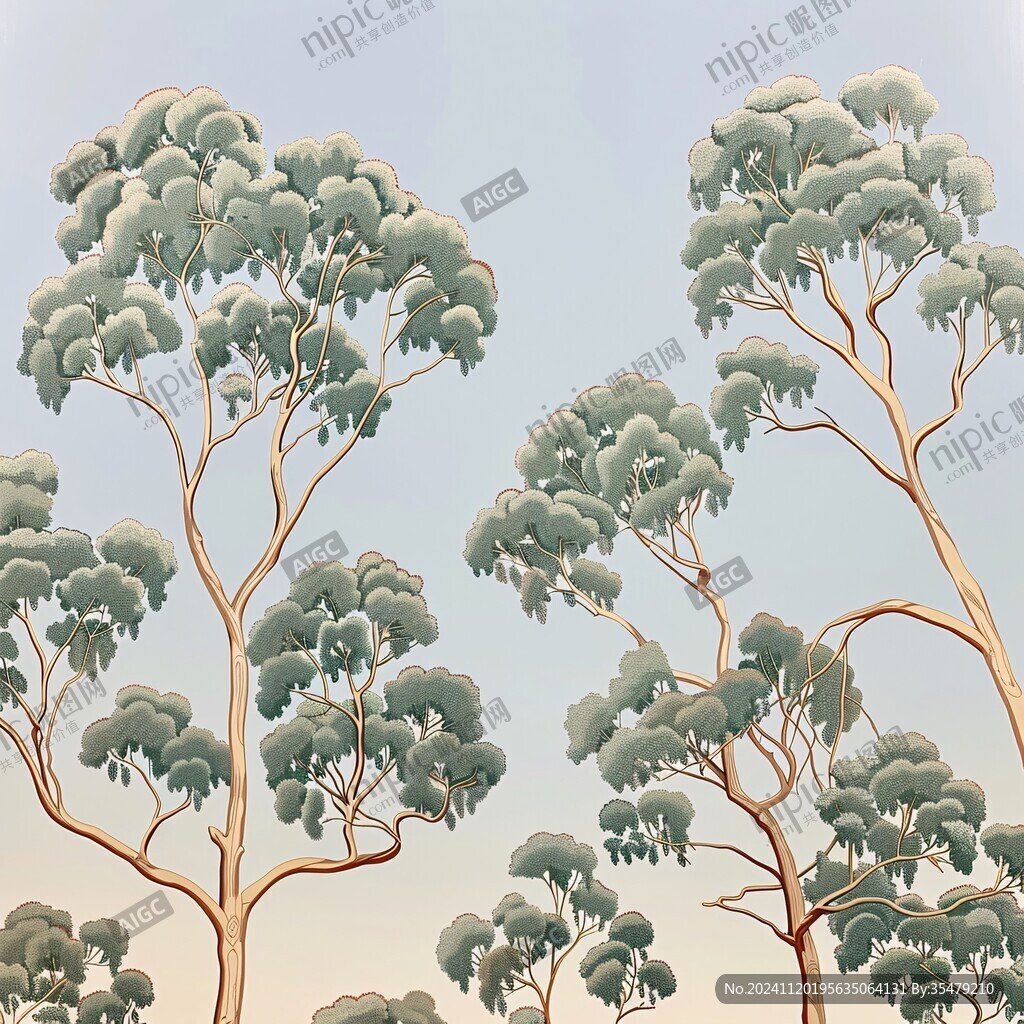 大树壁画