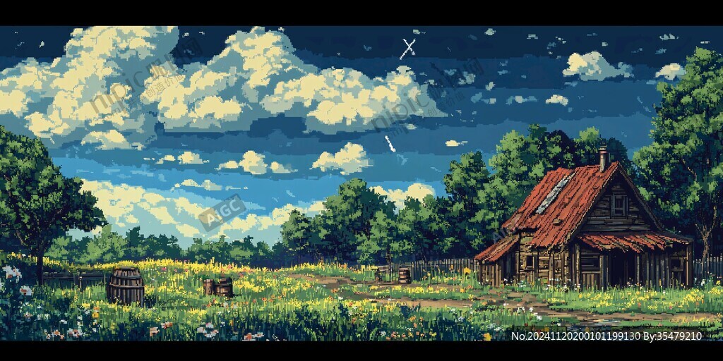 宽屏风景画