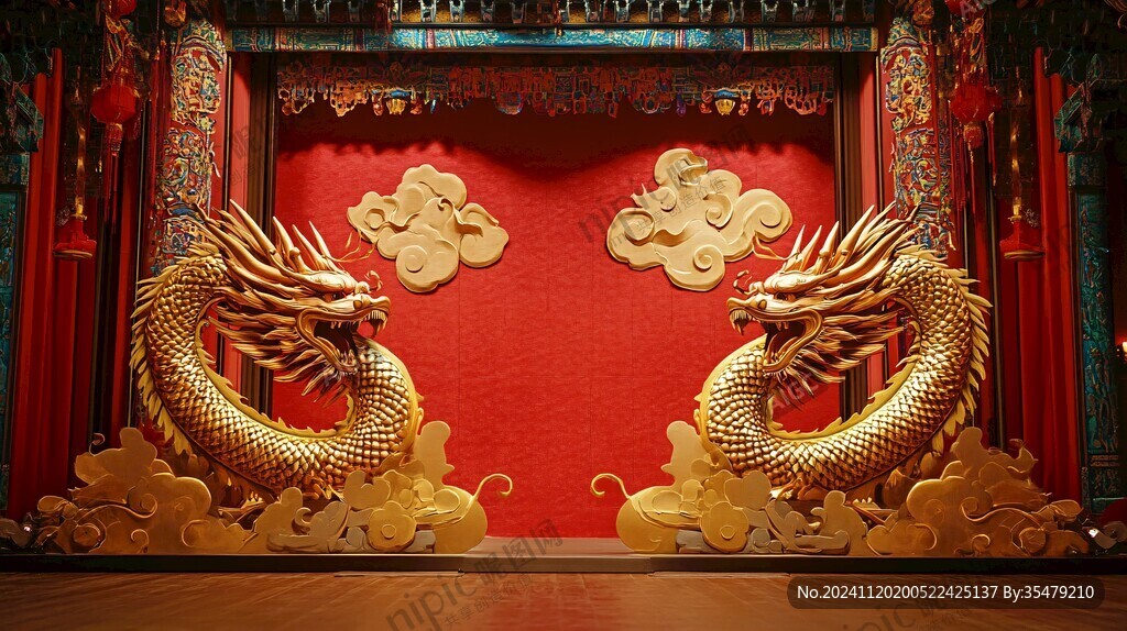 龙年舞台装饰