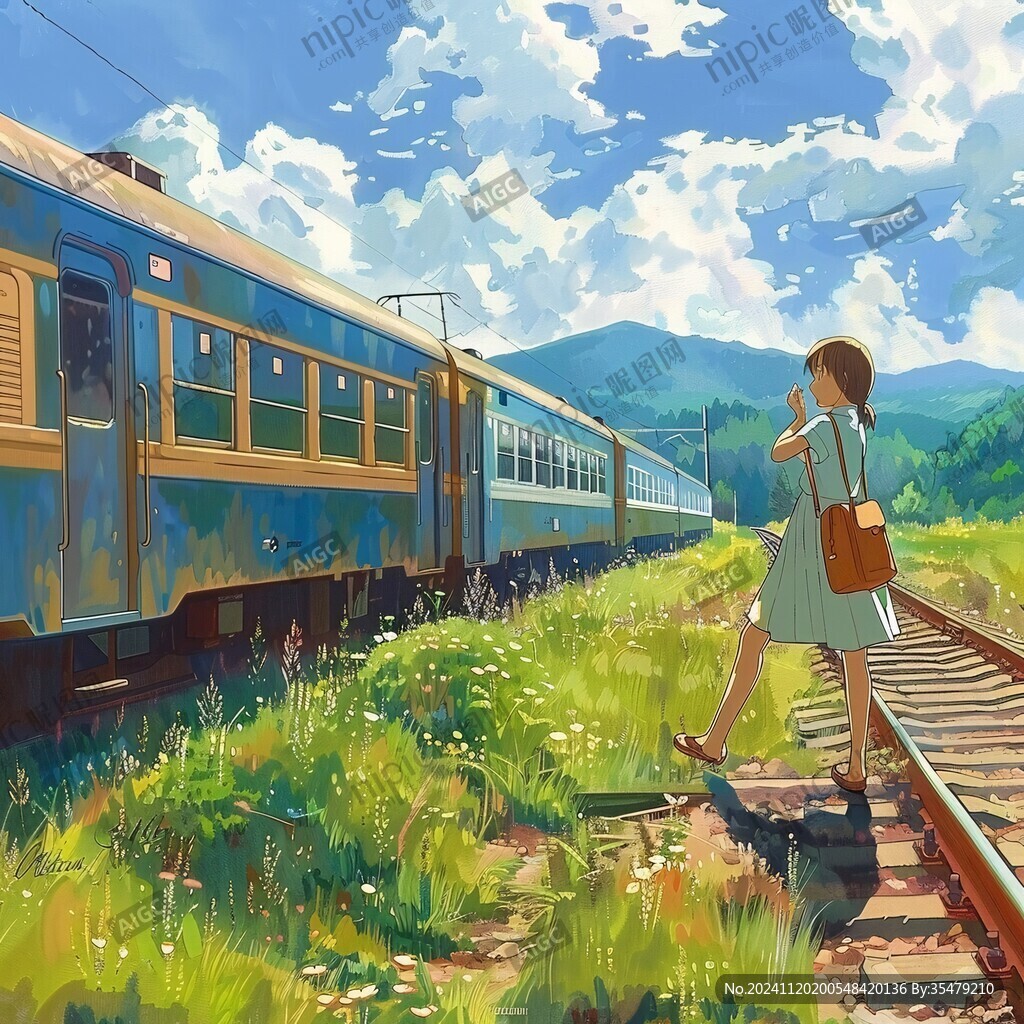 等火车场景