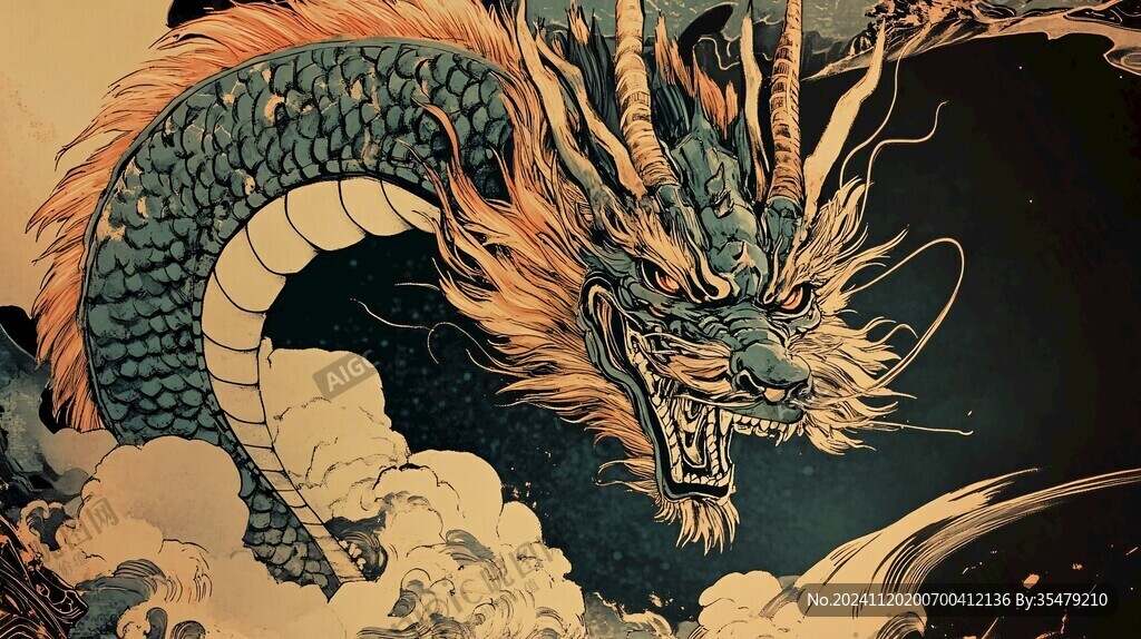 龙年横版插画