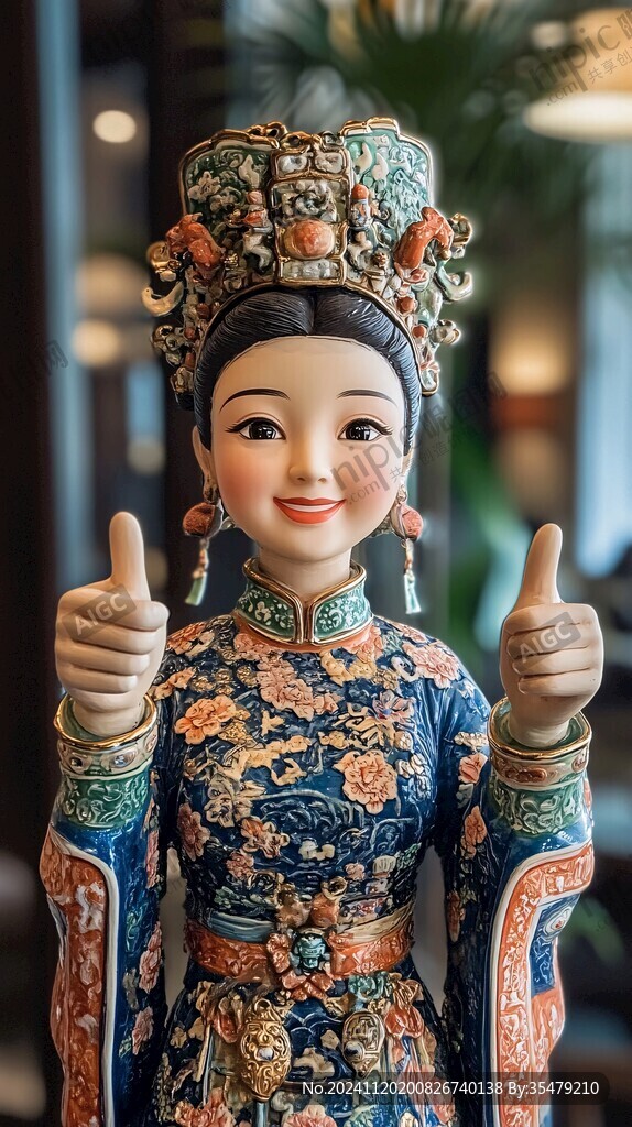 清朝格格玩偶