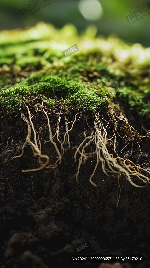 植物根系微距