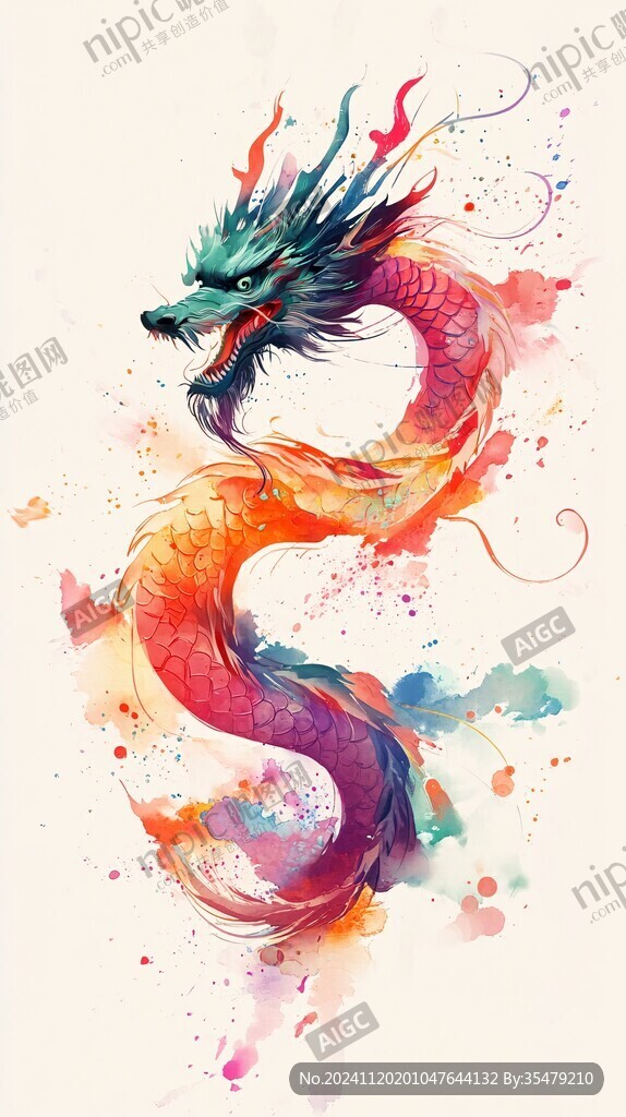 古风龙插画