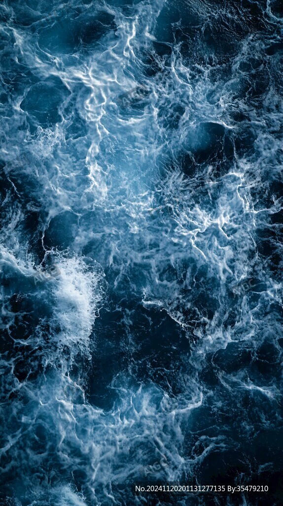 蔚蓝海水深蓝大海