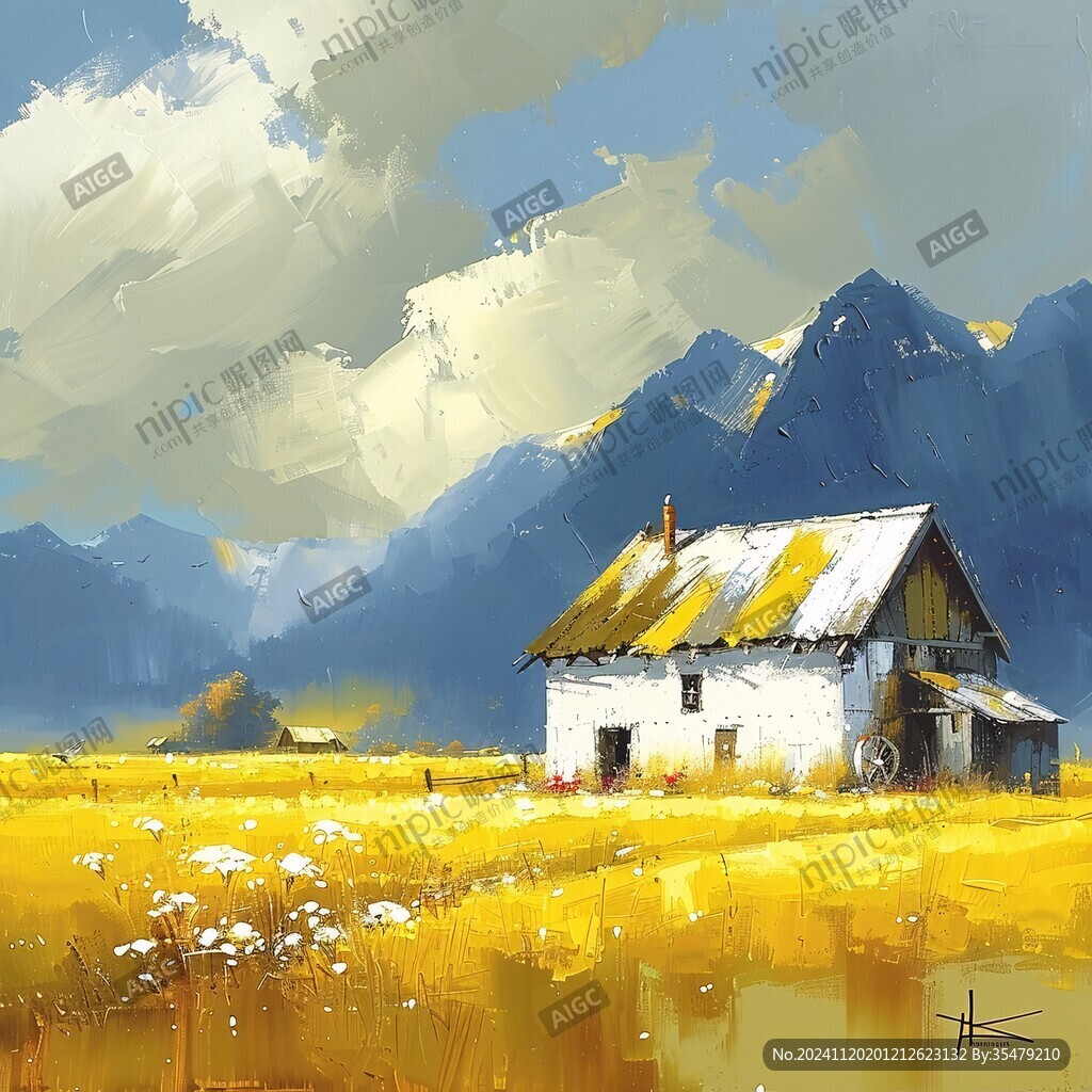 风景厚涂