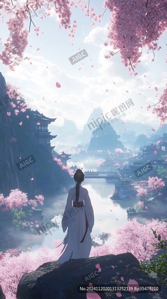 古风场景春暖花开