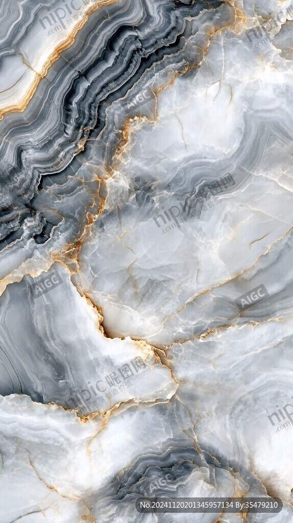 蓝色透光大理石装饰画