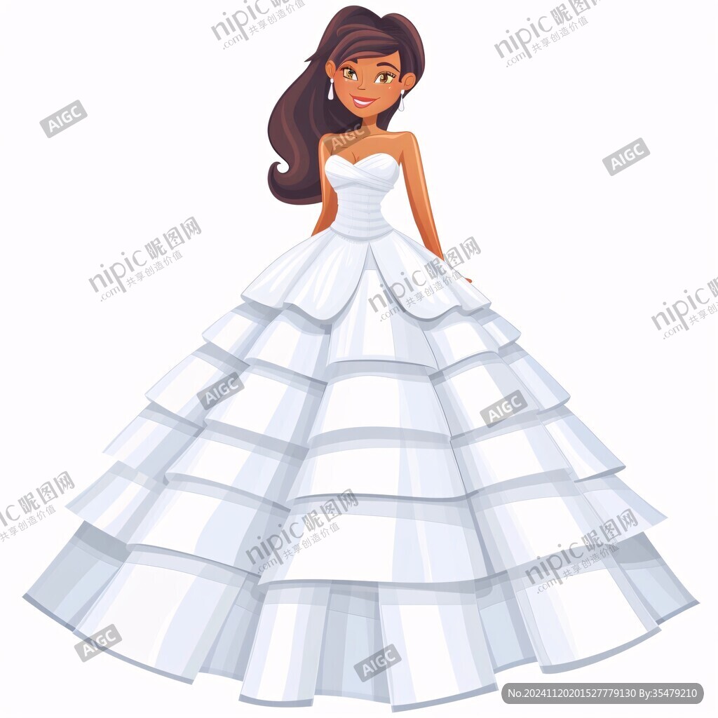 卡通婚纱人物卡通婚饰